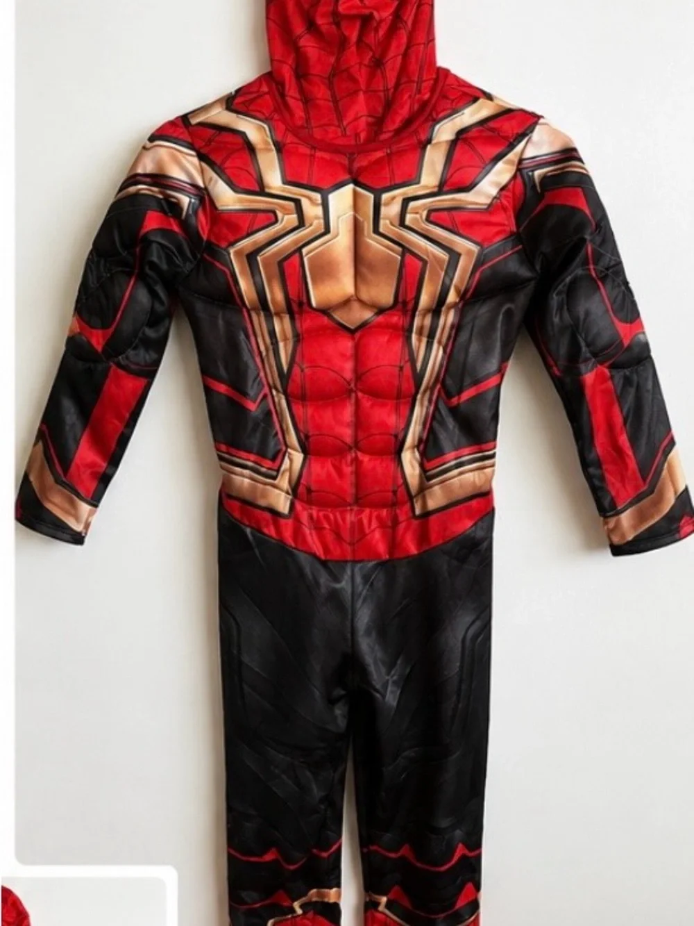 Spiderman Superhero Costume - Hooded Muscle Jumpsuit